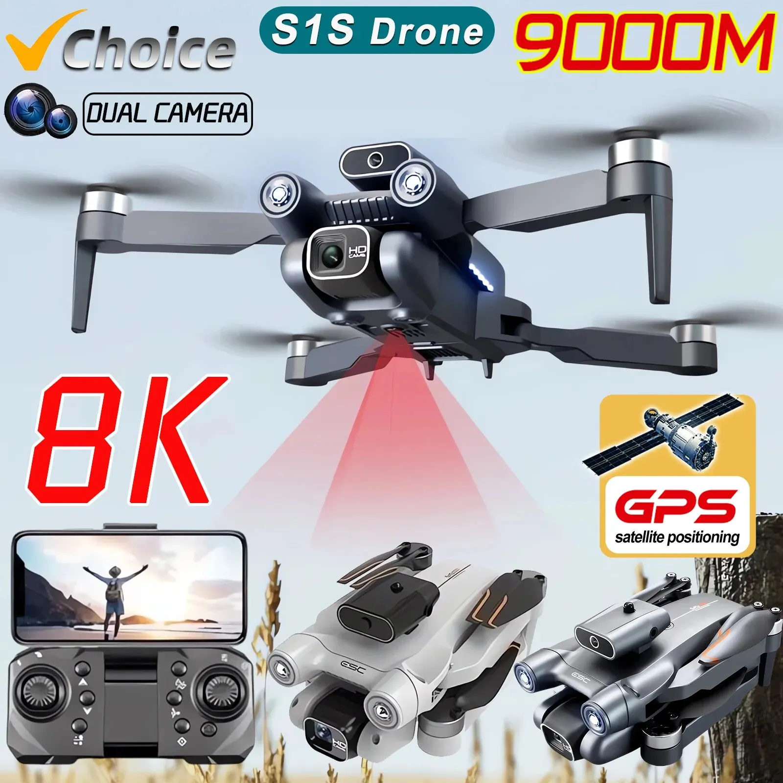 Drone Camera Mount - Neue s1s 5g gps drohnen kamera